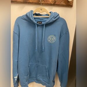 Brixton hoodie size large blue